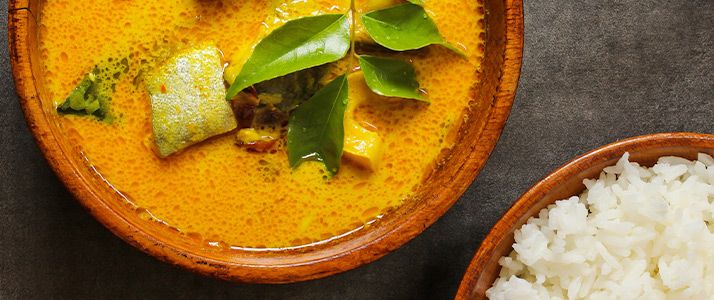 Indisches Curry mit Reis