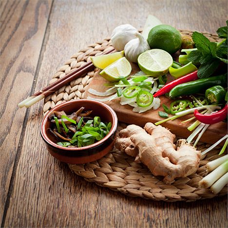 Gemüse Thai-Suppe